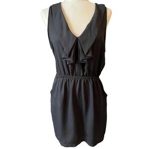 Silence + Noise Black Sleeveless Mini Dress L